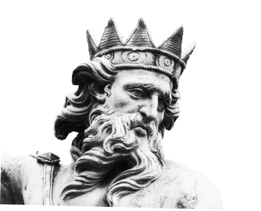 Greek king marble bust — Brand Stack