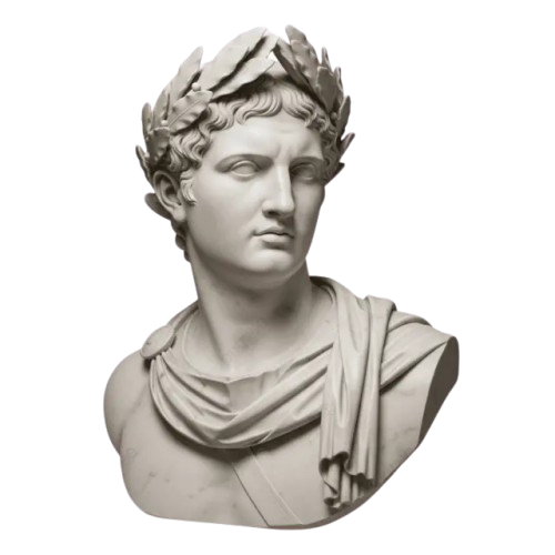 Roman emperor marble bust — Brand Stack
